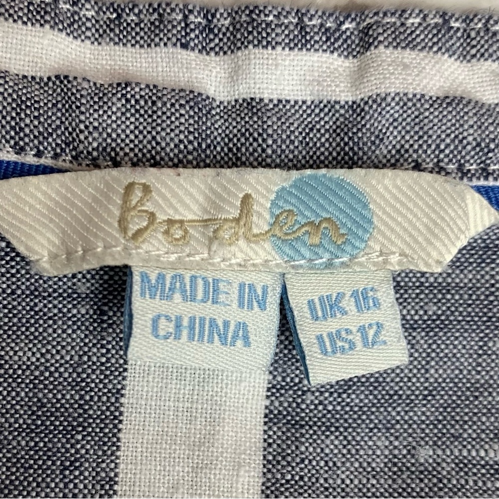 Boden Gray and White Striped Tunic - Picture 8 of 11